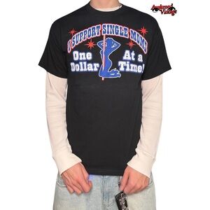 Vintage Y2K funny black faded tee size M